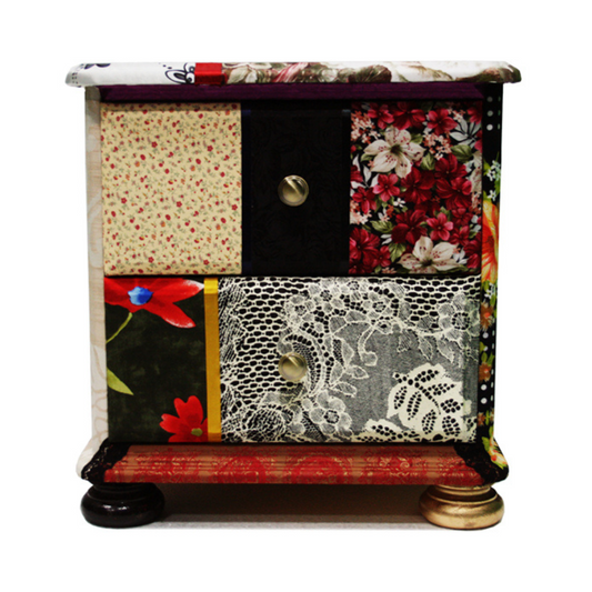 Anthousai  Floral Bedside Table / Small Chest of Drawers