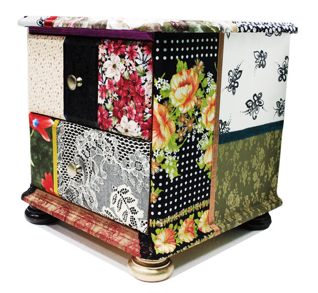 Anthousai  Floral Bedside Table / Small Chest of Drawers