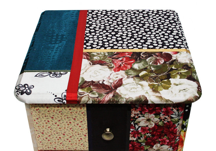 Anthousai  Floral Bedside Table / Small Chest of Drawers