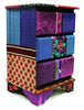 Purple/Blue Chest of Drawers